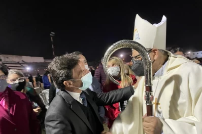 Sánchez le dio la bienvenida al nuevo obispo de Concepción