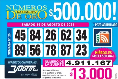 Los Números de Oro de LA GACETA