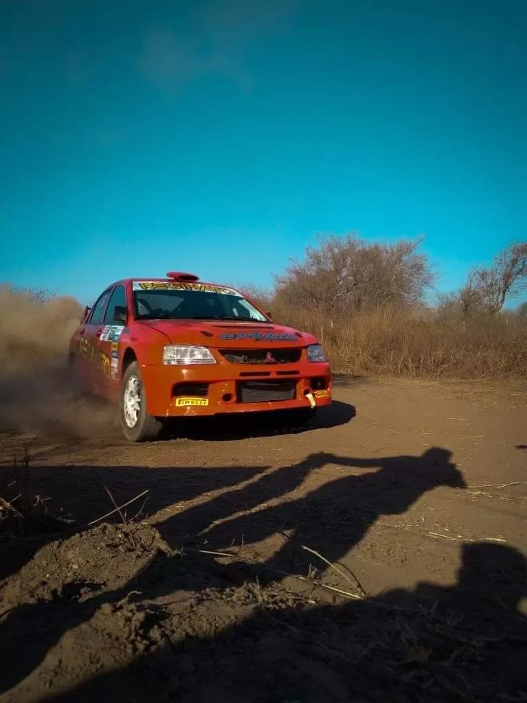 VELOCIDAD. Miguel Reginato (h) fue 4° ayer en el shakedown en la RC2N, con el Mitsubishi del equipo Caram. 