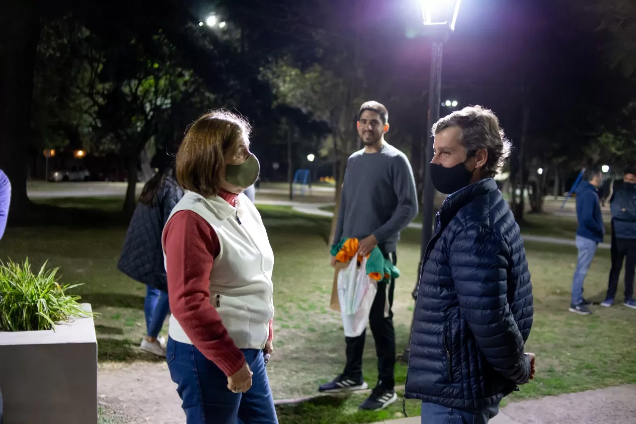 MARIANO CMAPERO, EN LA PLAZA NOUGUÉS