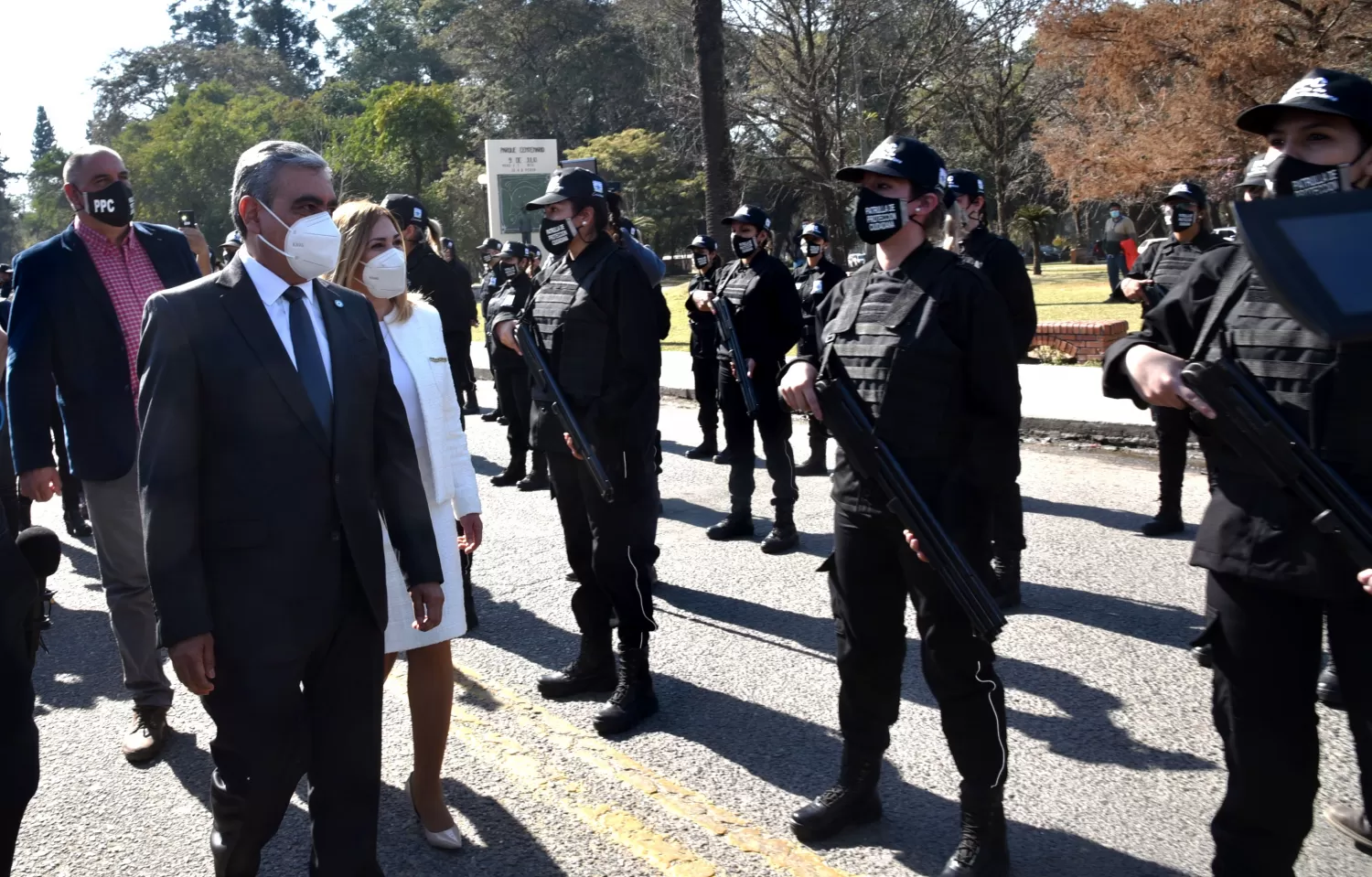 GERMÁN ALFARO presentó a la nueva fuerza de SEGURIDAD. 