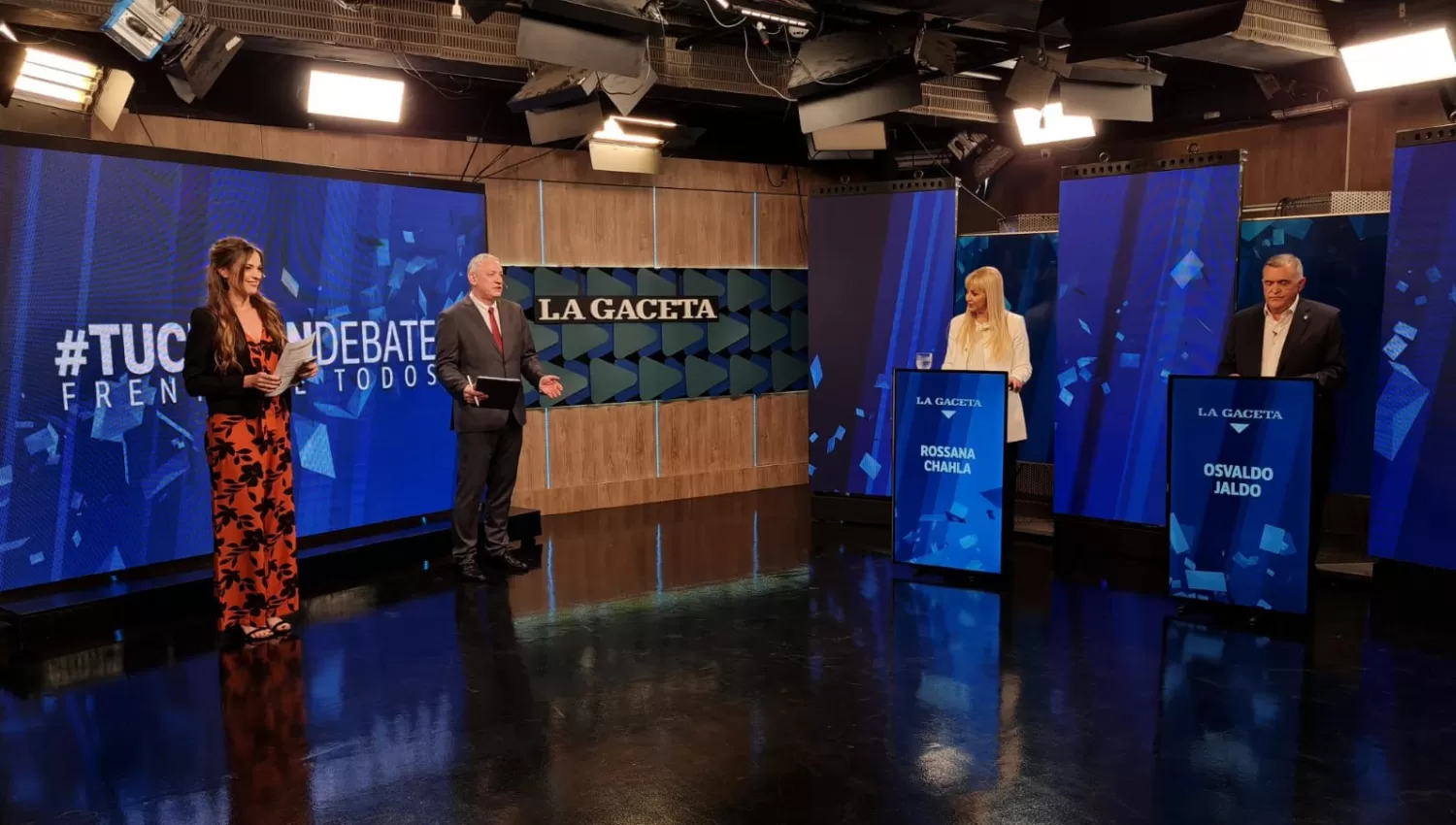 DEBATE. Chahla y Jaldo, coincidencias y cordialidad.