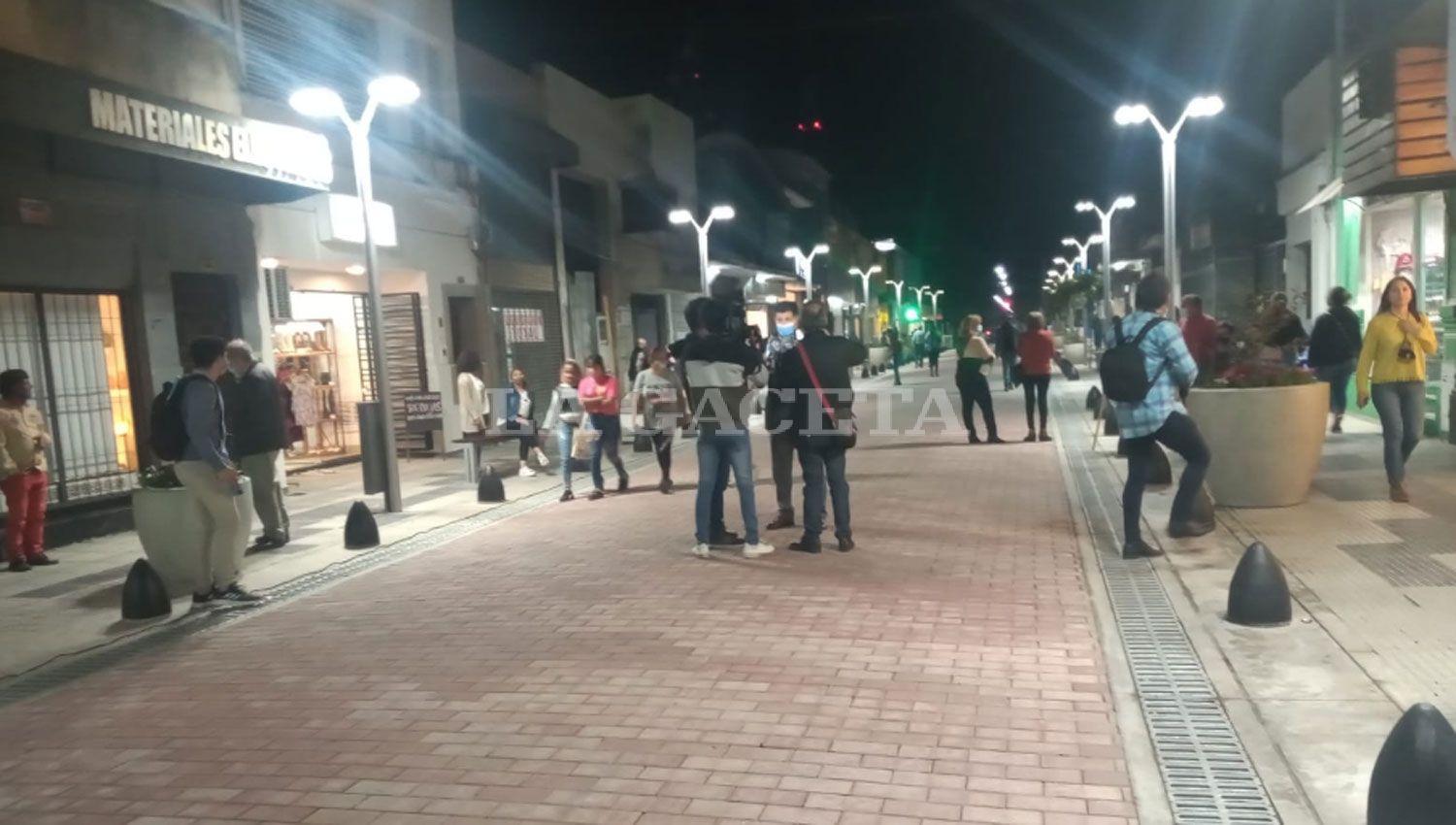 OBRAS. La semi-peatonal San Martín cuenta ya con cinco cuadras de extensión.