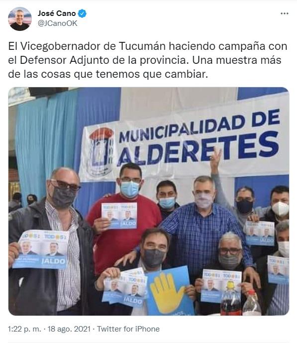 El radical Cano estalló contra una foto del vicegobernador con el defensor del Pueblo adjunto