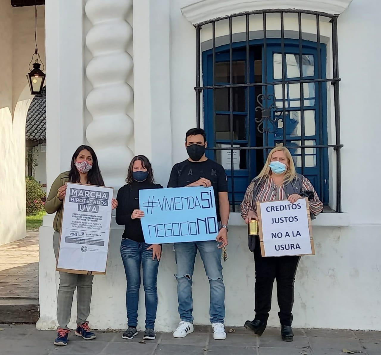 Hipotecados UVAs marcharon en Tucumán y en todo el país