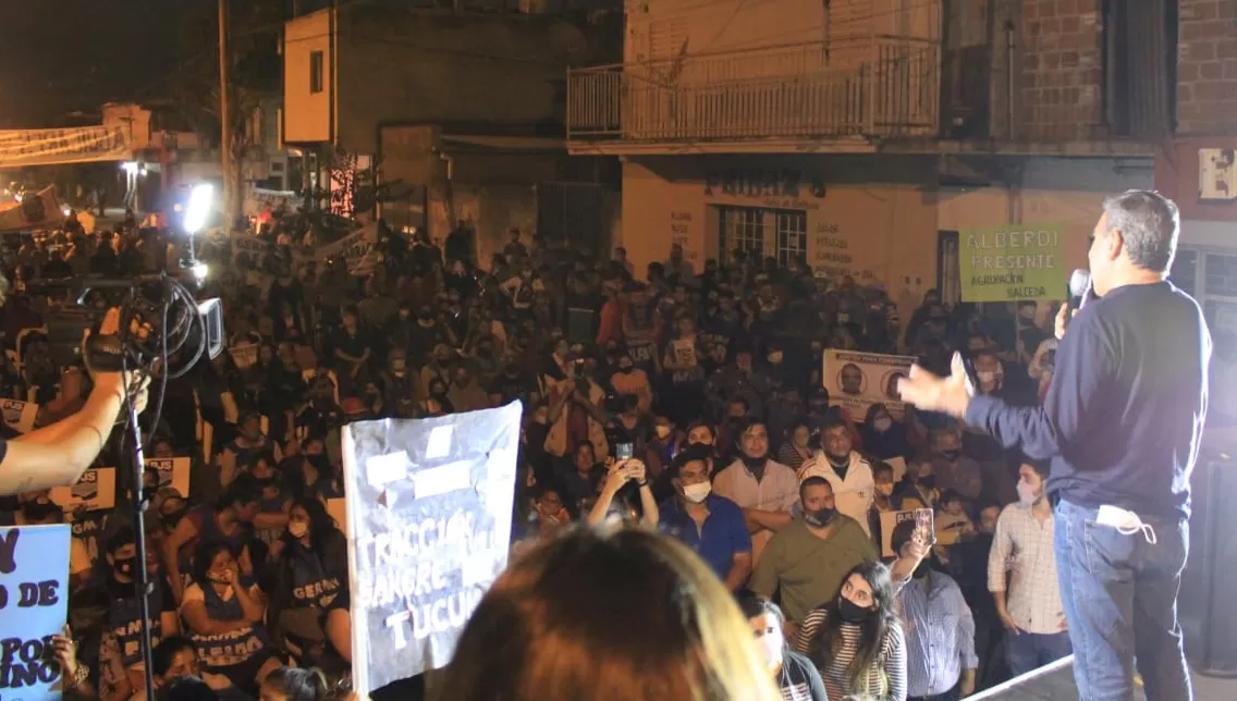 EN CAMPAÑA. El intendente de San Miguel de Tucumán, Germán Alfaro, hizo diversos actos en distintas localidades del interior.