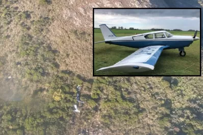 Encontraron estrellado el avión que salió de San Fernando a Punta del Este