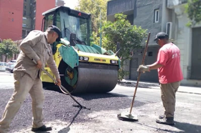 Repavimentación: reparan calles de barrio Norte