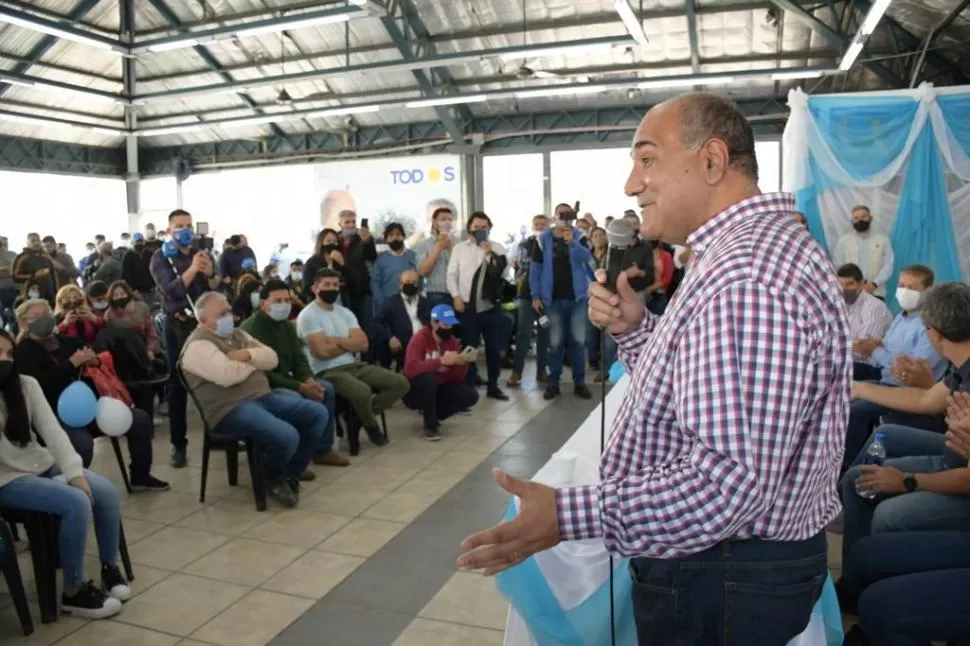 EN CONCEPCIÓN. “Agradezco a todos los hombres y mujeres del interior que nos apoyan”, dijo el jefe del PE.