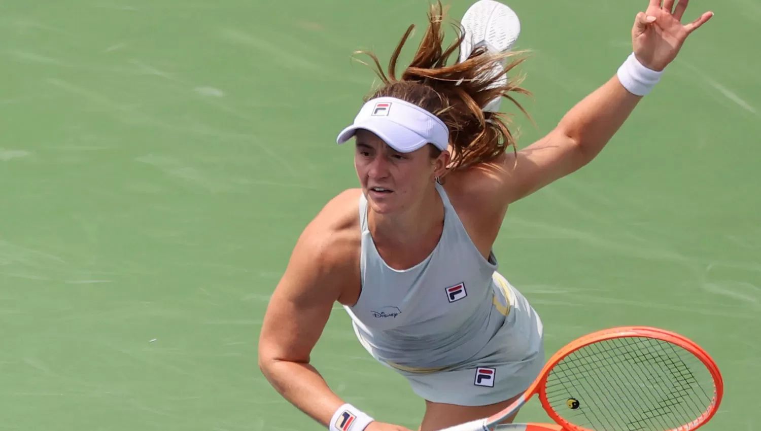 EN CANCHA. Podoroska se prepara para llegar al US Open.