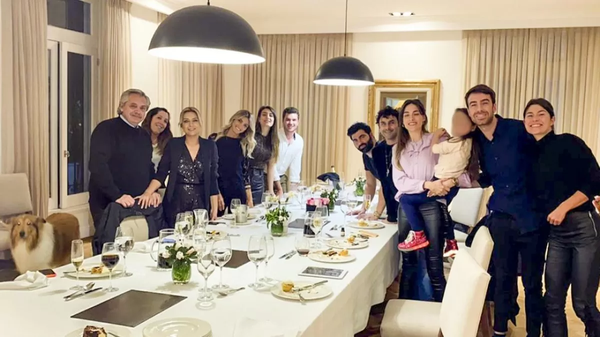 Foto del polémico festejo en la quinta presidencial