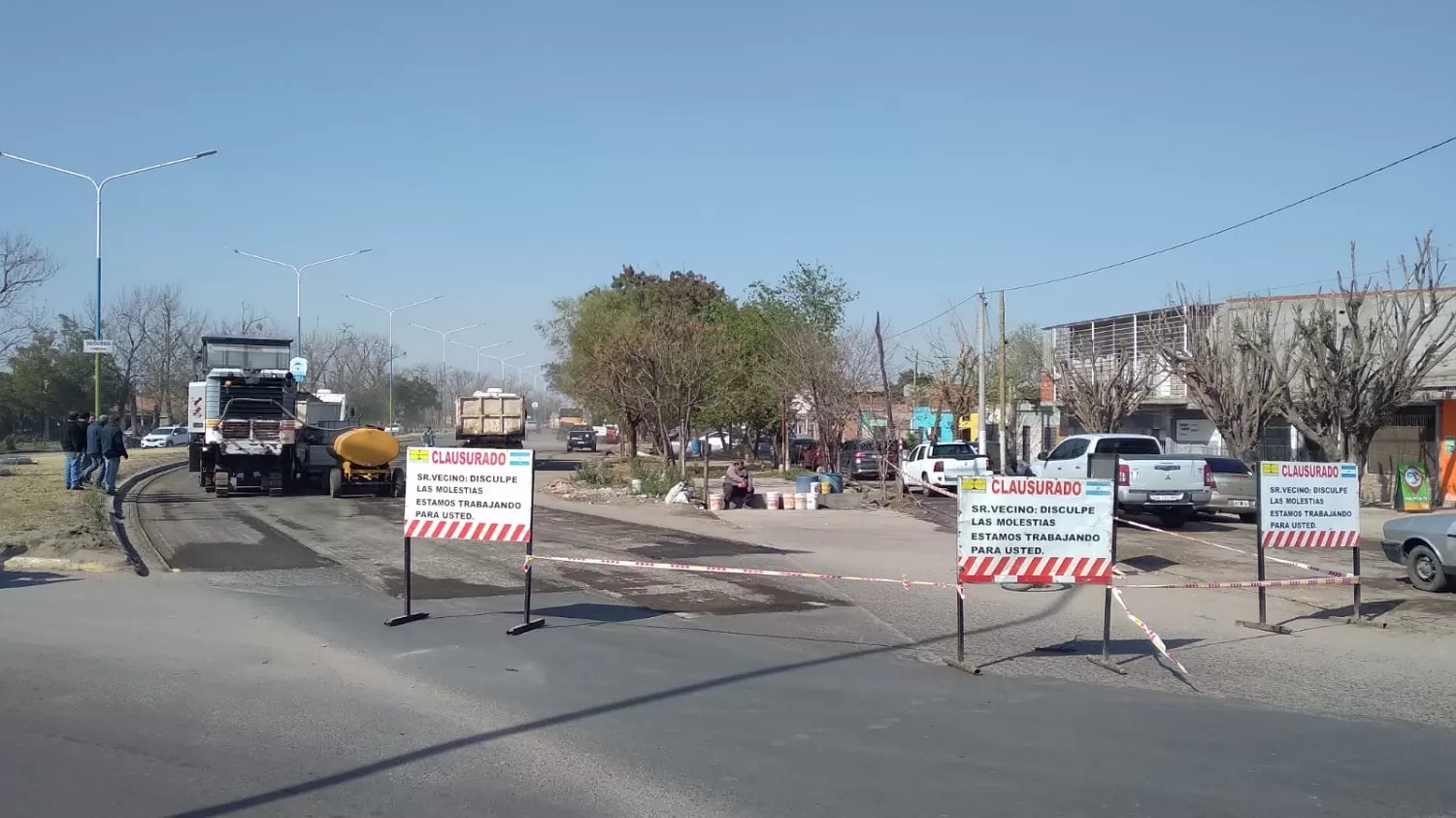 Se iniciaron obras de repavimentación en la avenida Papa Francisco 
