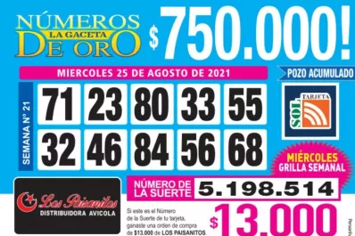 Los Números de Oro de LA GACETA