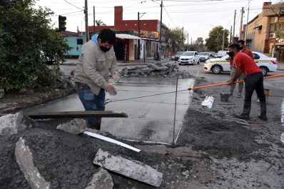 Repavimentación: obras en la zona norte de la ciudad
