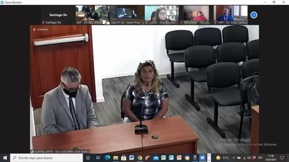 INTERROGANTES. Ema Vizcarra trató en vano de despejar varias dudas.  
