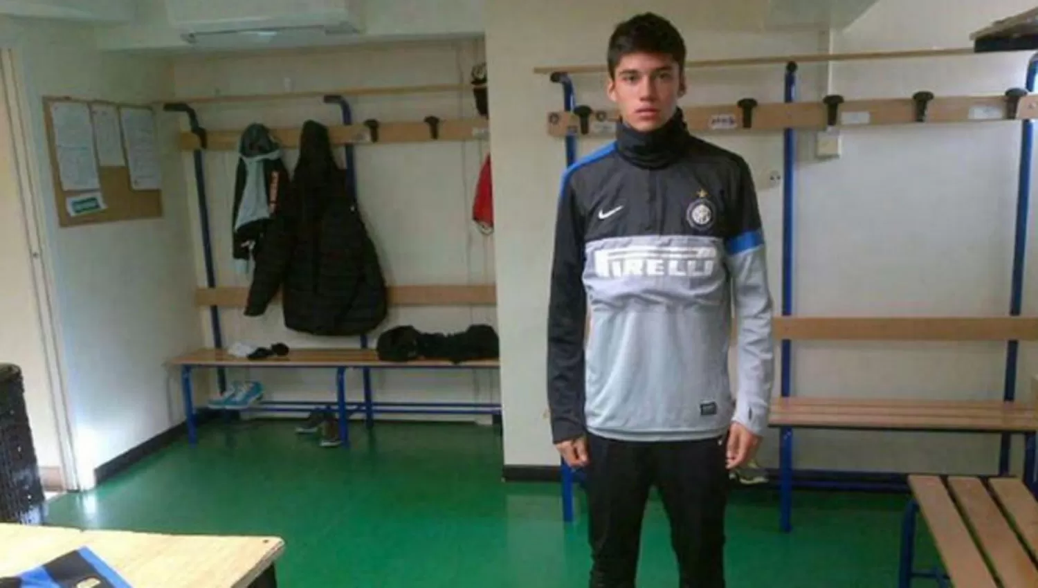 Joaquín Correa, durante la prueba que realizó en Inter en 2013.