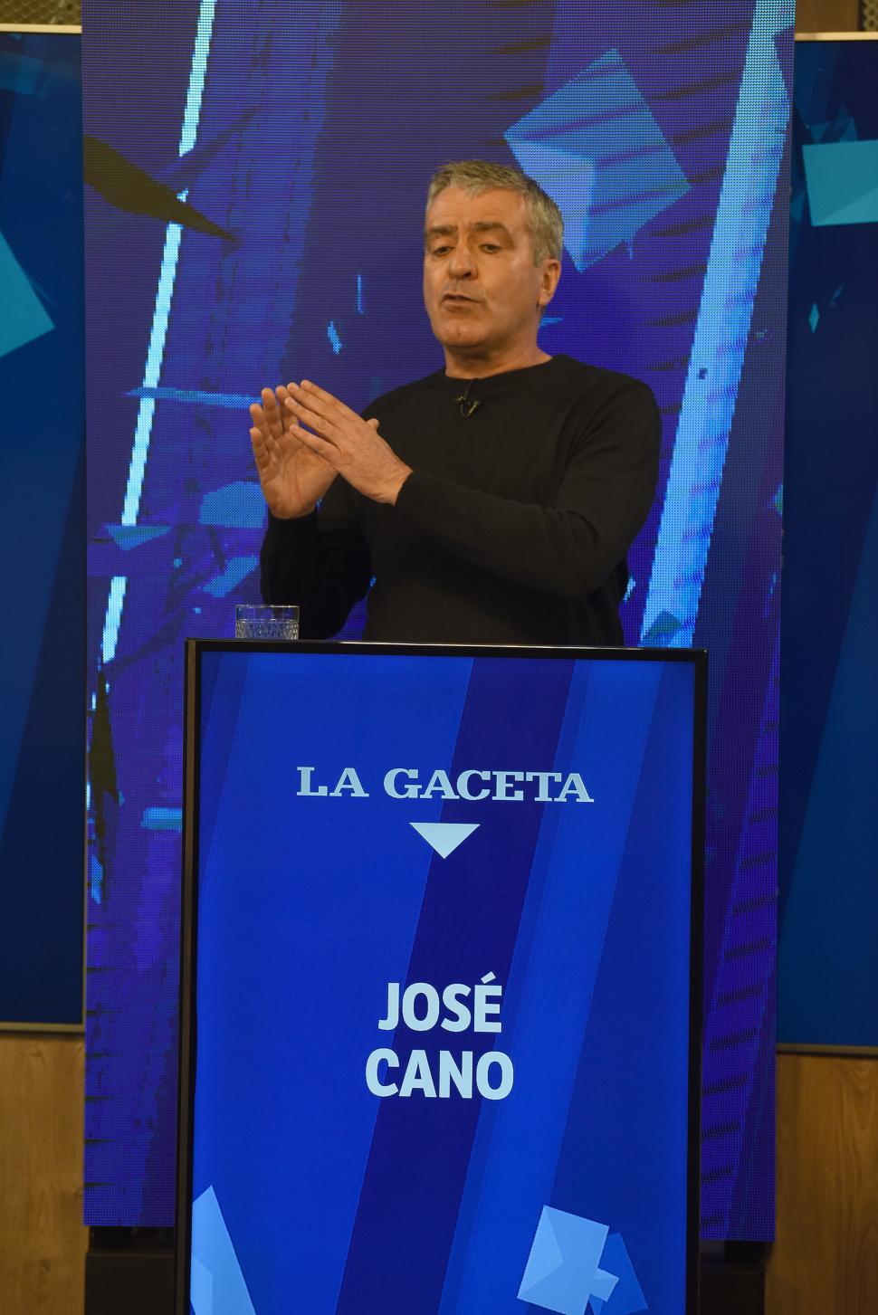 UNA INTERVENCIÓN. El diputado saliente y precandidato José Cano.