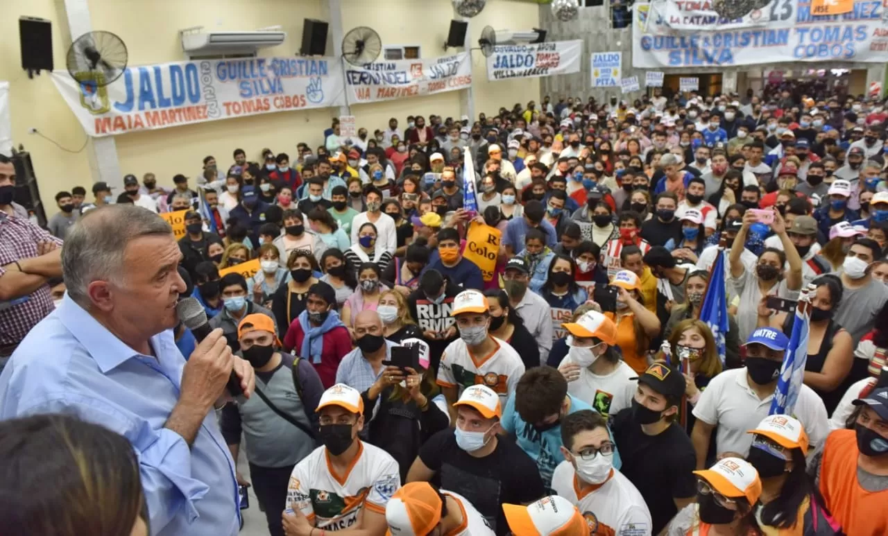 OSVALDO JALDO. Encabezó un multitudinario acto en Bella Vista.