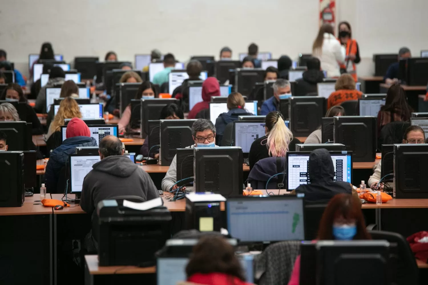 PROCESAMIENTO DE DATOS. Foto Presidencia de la Nación