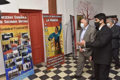 El vicegobernador destacó las obras en la sede de la Sociedad Española de Monteros