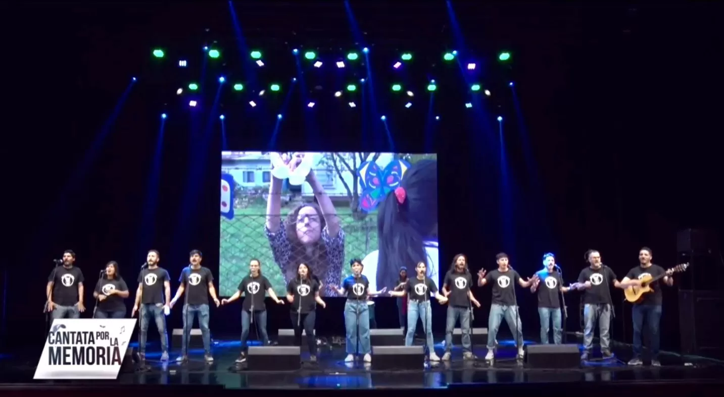 CANTATA por la memoria, organizada en Tucumán. FOTO MINISTERIO DE EDUCACIÓN. 