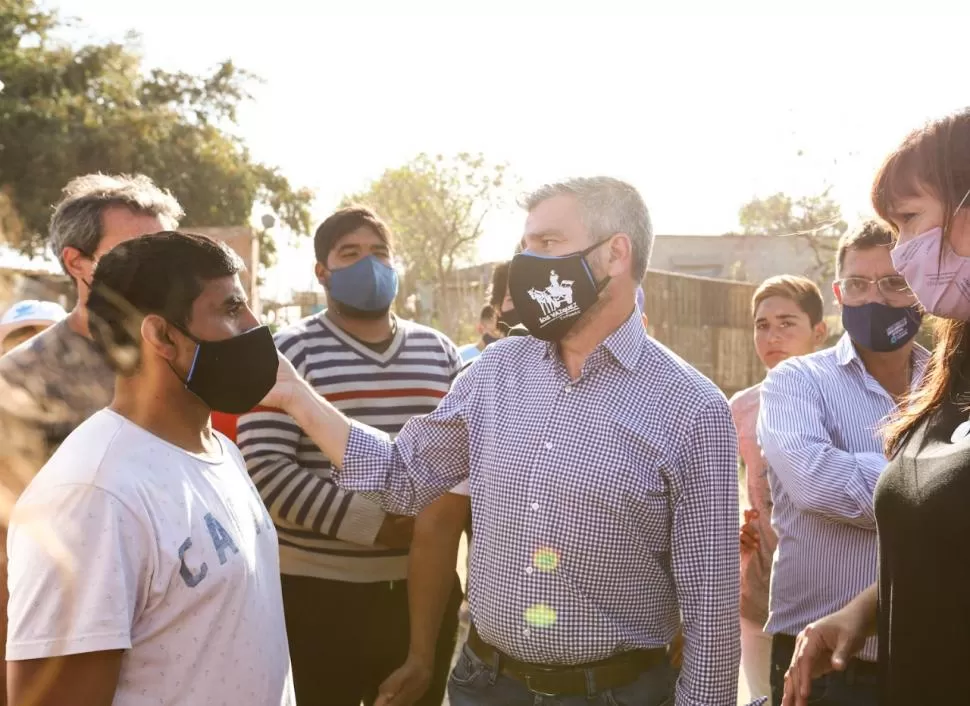 INVERSIÓN. Zabaleta destacó el proyecto de urbanización que se construirá en Los Vázquez, a fin de año   