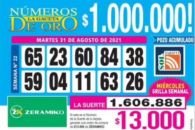 Los Números de Oro de LA GACETA