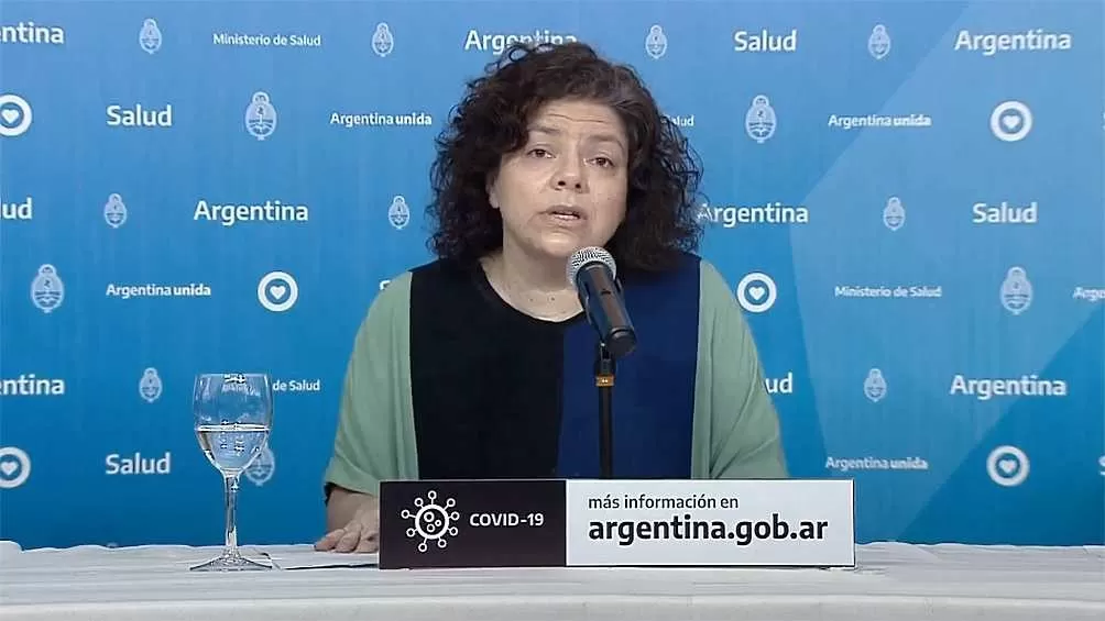 CARLA VIZZOTTI. Ministra de Salud de la Nación. Archivo