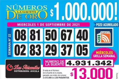 Los Números de Oro de LA GACETA