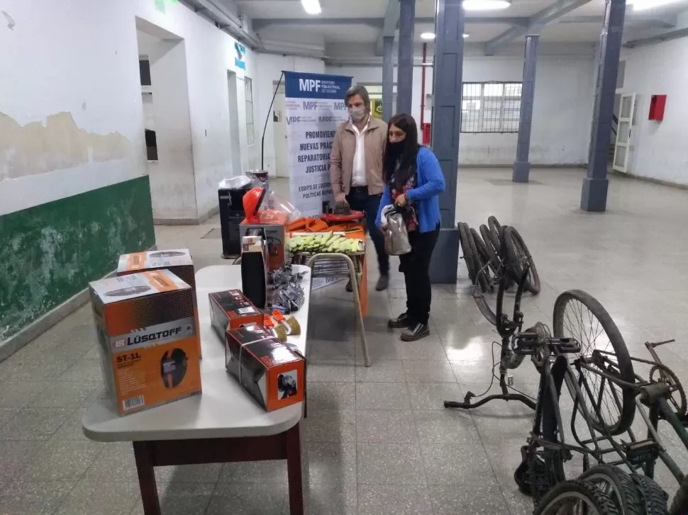 PREPARADOS. Las herramientas que fueron donadas. 