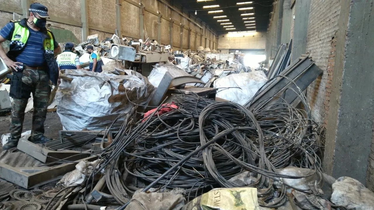 CABLEADO SECUESTRADO. Foto: Ministerio de Seguridad de Tucumán