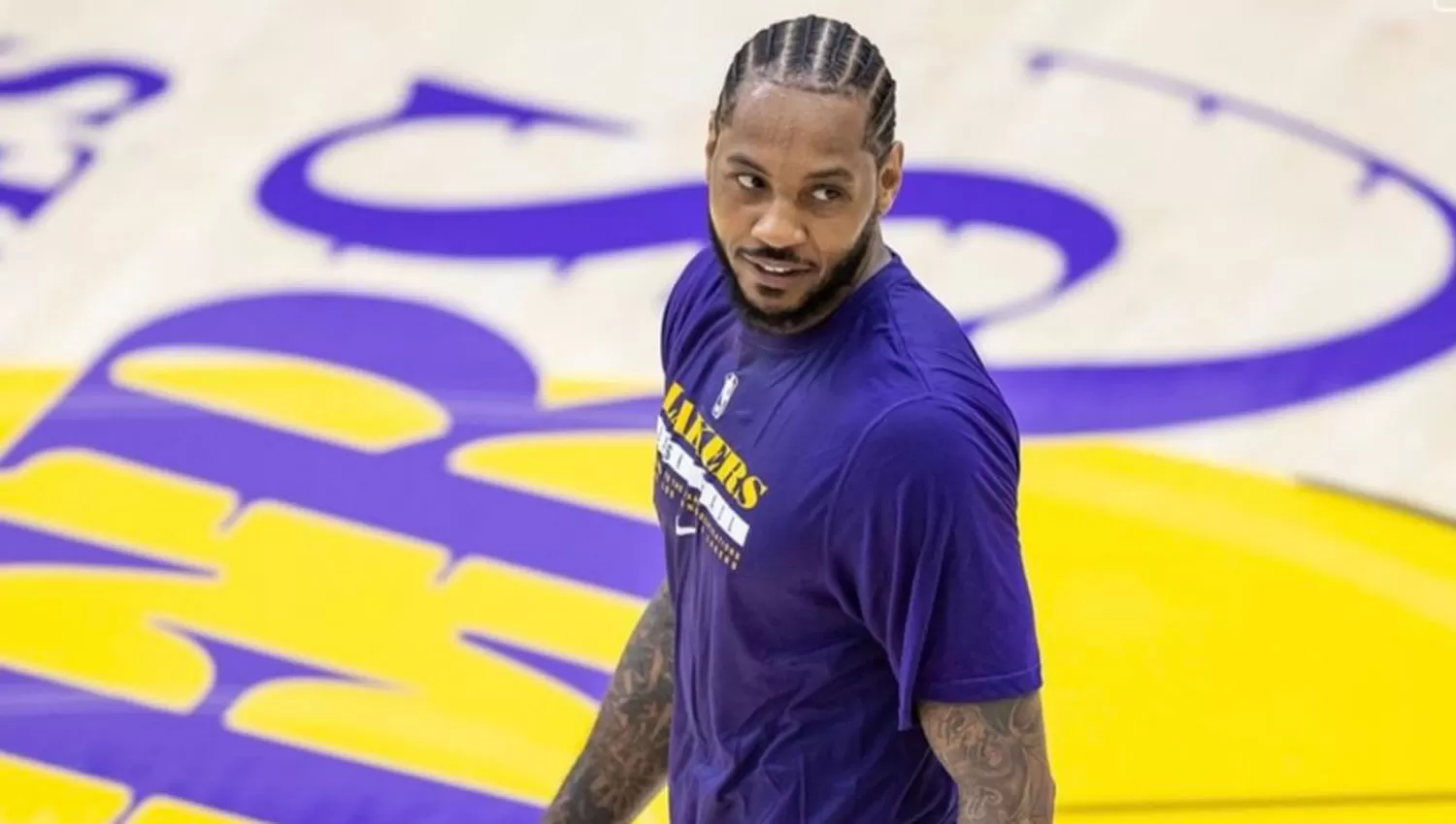 POR EL SUEÑO. Carmelo Anthony intentará a los 37 años coronar su carrera con un título en los Lakers.