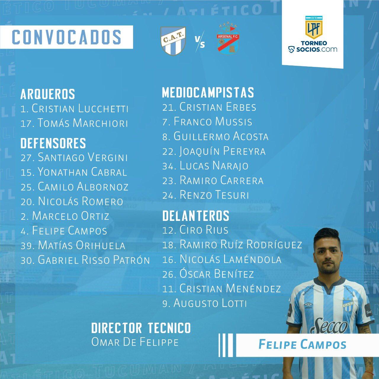 Atlético convocó a 23 jugadores para el partido ante Arsenal