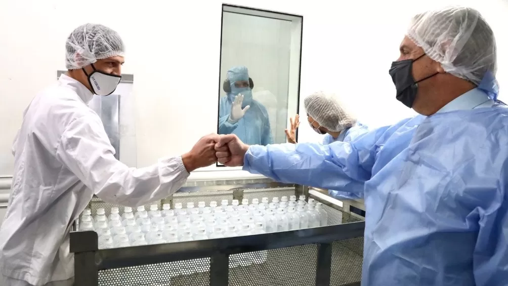 El Presidente en el Parque Industrial Hudson. Foto Presidencia 