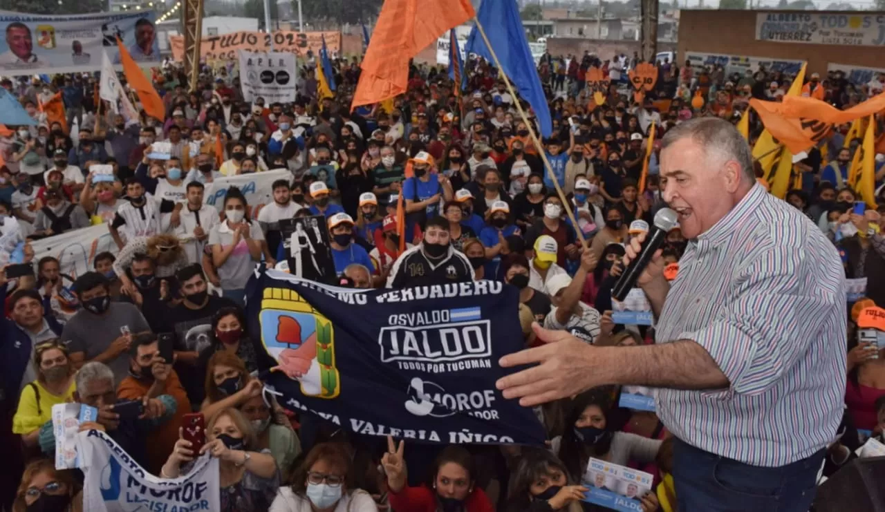 EN UN ACTO DE CAMPAÑA. Osvaldo Jaldo, vicegobernador y precandidato a diputado nacional. Foto: Prensa HLT (Archivo)