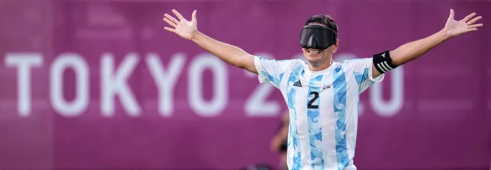 CAPITÁN. Ángel Deldo se mostró muy emocionado tras el triunfo ante China, por las semifinales de los Juegos Paralímpicos. El equipo argentino buscará la medalla dorada mañana, desde las 5.30 ante Brasil. @DeportesAR