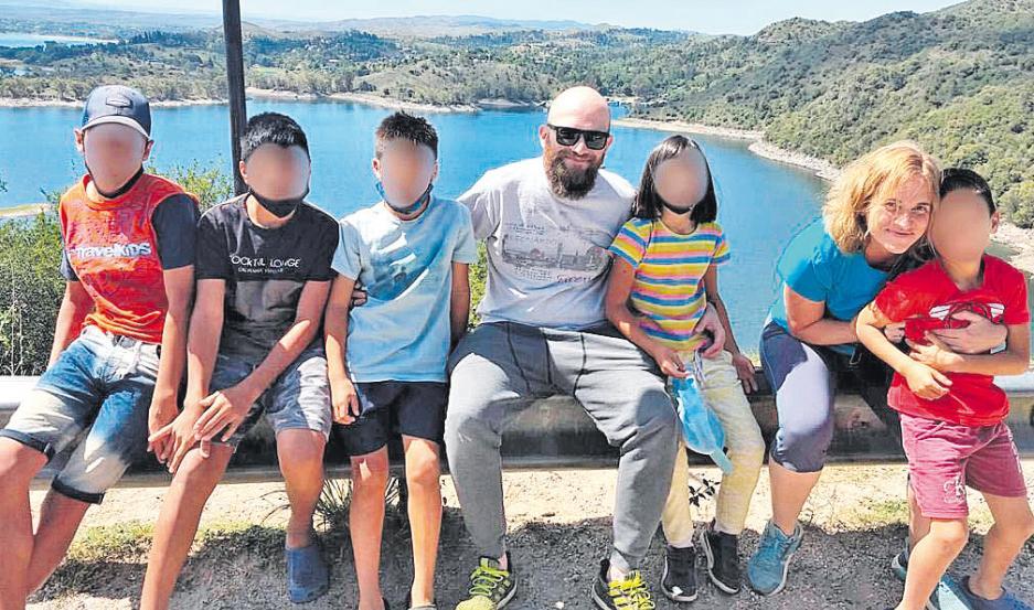 La familia de Sofía Pizzi y Alejandro