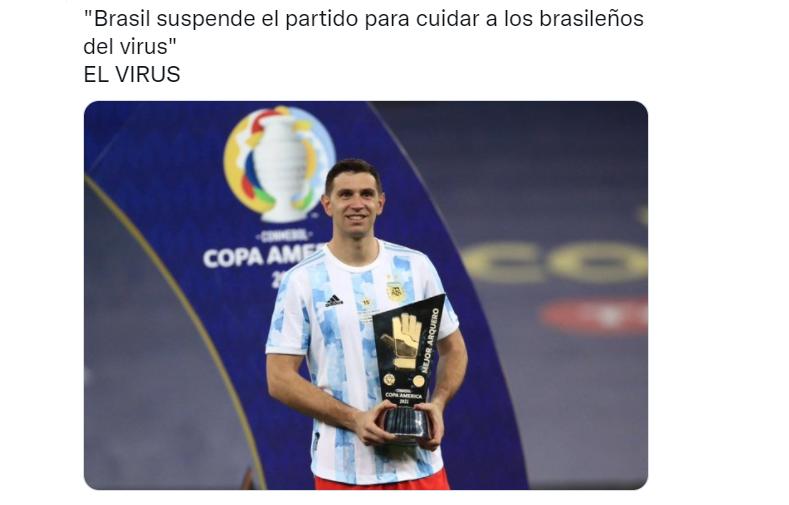 Ganó Bolsonaro, perdió el fútbol: mirá los memes de la suspensión del partido