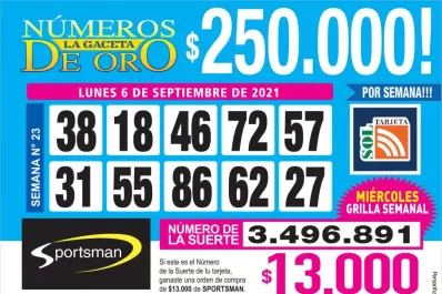 Los Números de Oro de LA GACETA