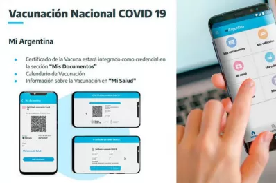 Para viajar fuera del país la credencial digital Mi Argentina será el documento oficial de vacunación