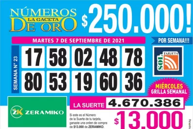 Los Números de Oro de LA GACETA