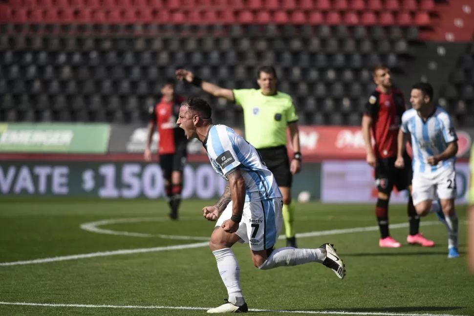 FUNDAMENTAL. Mussis es clave en la mejoría que demostró el equipo durante los últimos partidos. Además hizo dos goles.  