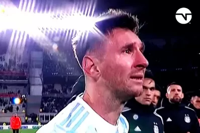 Hasta las lágrimas: la emoción de Messi durante los festejos por la obtención de la Copa América