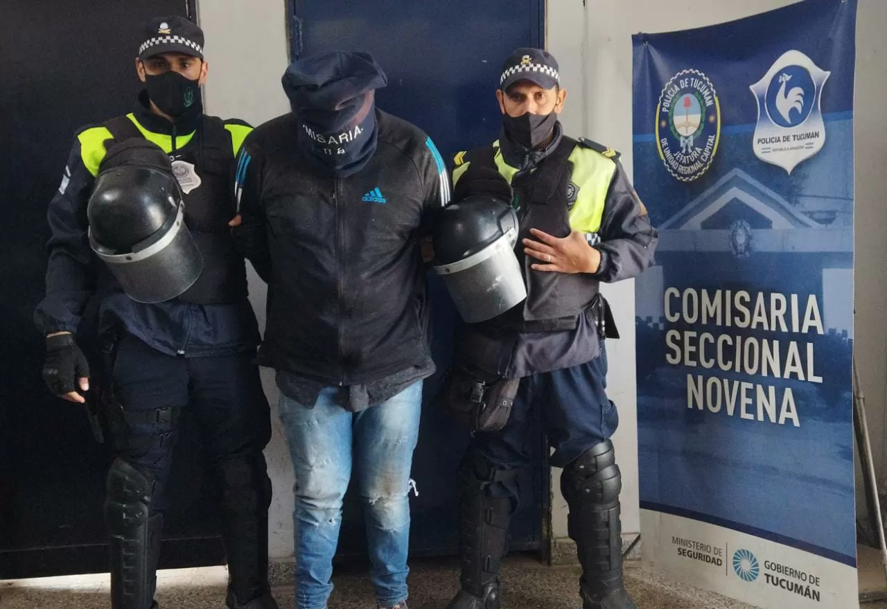 Uno de los prófugos recapturados. Foto Policía de Tucumán