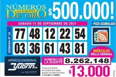 Los Números de Oro de LA GACETA