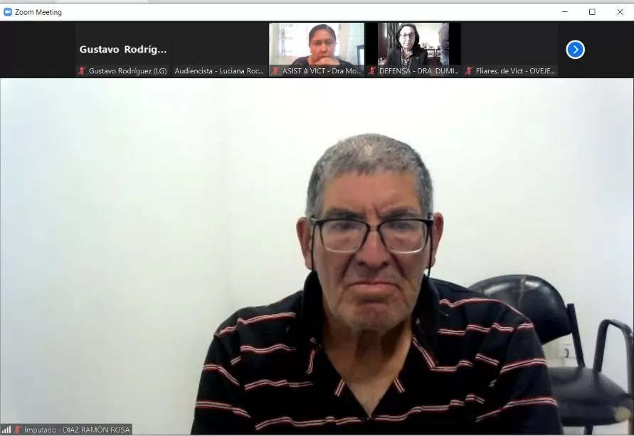 EL ACUSADO. Ramón Rosa Díaz se negó a declarar. 