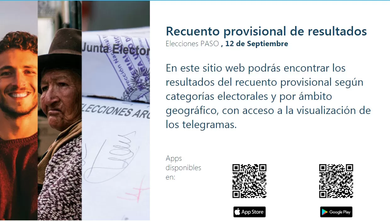 GUARISMOS. Se puede bajar una App para seguir el resultado del escrutinio provisorio de las PASO.