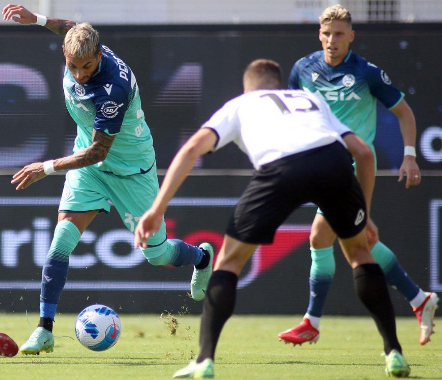 TRIUNFAZO. El tucumano Pereyra fue titular en el 1 a 0 de Udinese ante Spezia, como visitante.