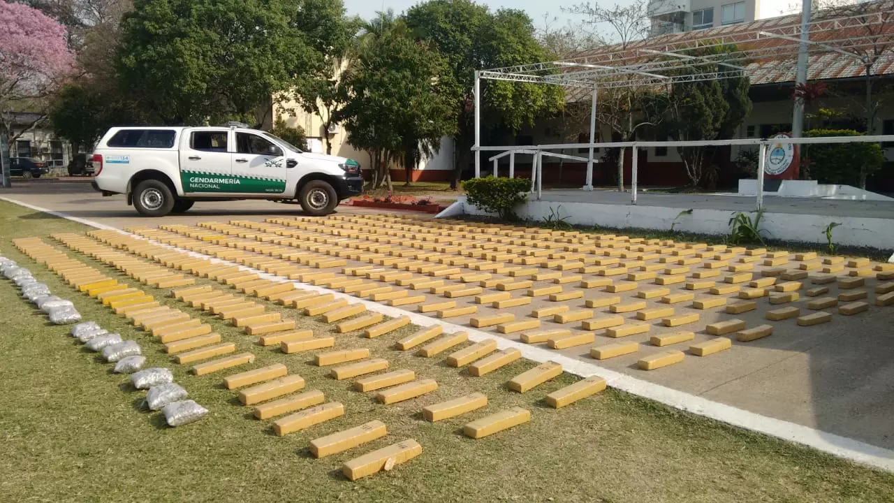 Secuestraron 536 kilos de marihuana en Corrientes 