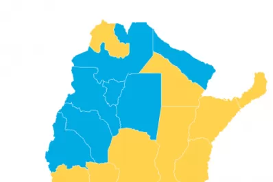 El mapa se tiñó con los colores de la oposición